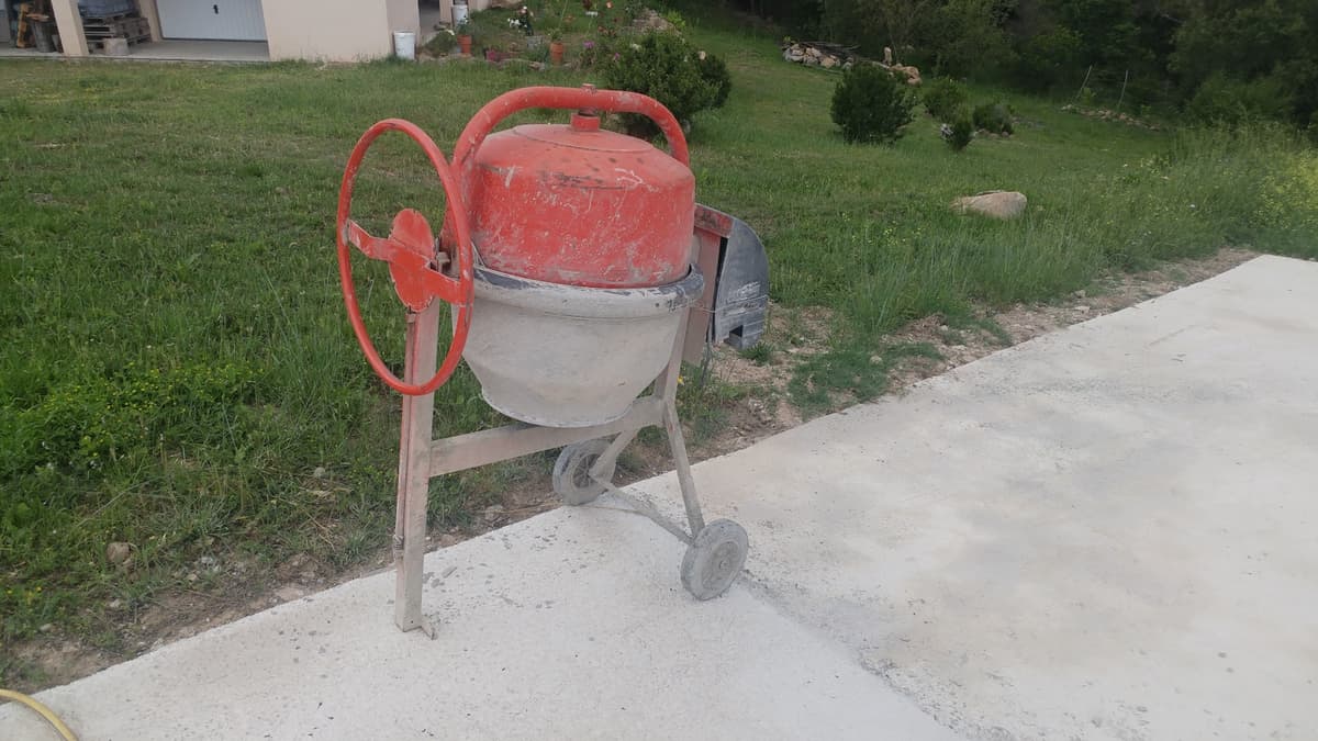 Betongblandare, 130 liter